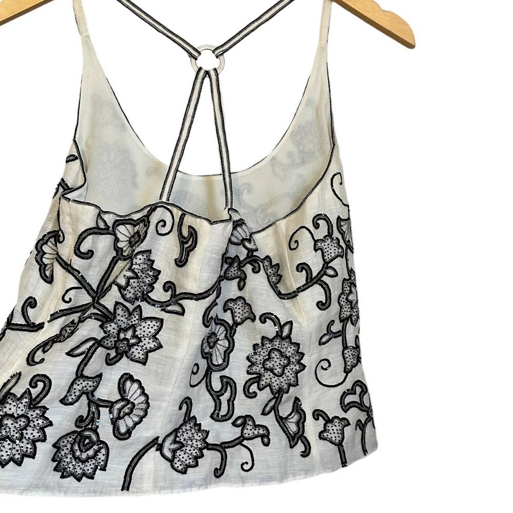 Armani Collezioni Black and White Floral Top - Picture 8 of 13